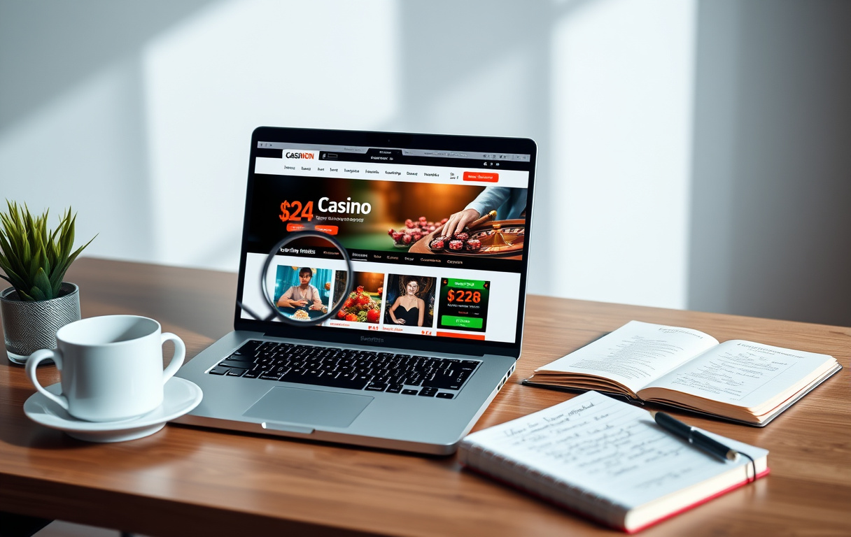 Sammenligning av highroller casinoer på dataskjerm